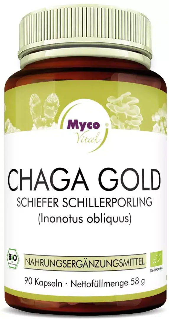 Chaga Gold Pilzpulver-Kapseln 90 Kps