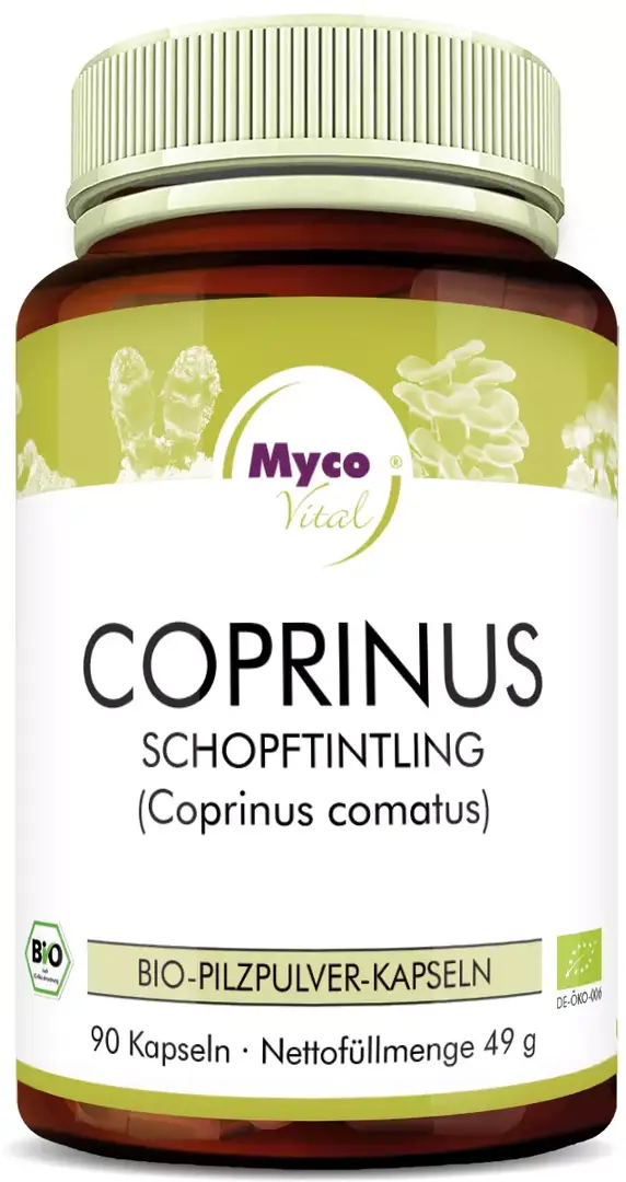 Coprinus Bio-Pilzpulver-Kapseln 90 Kps