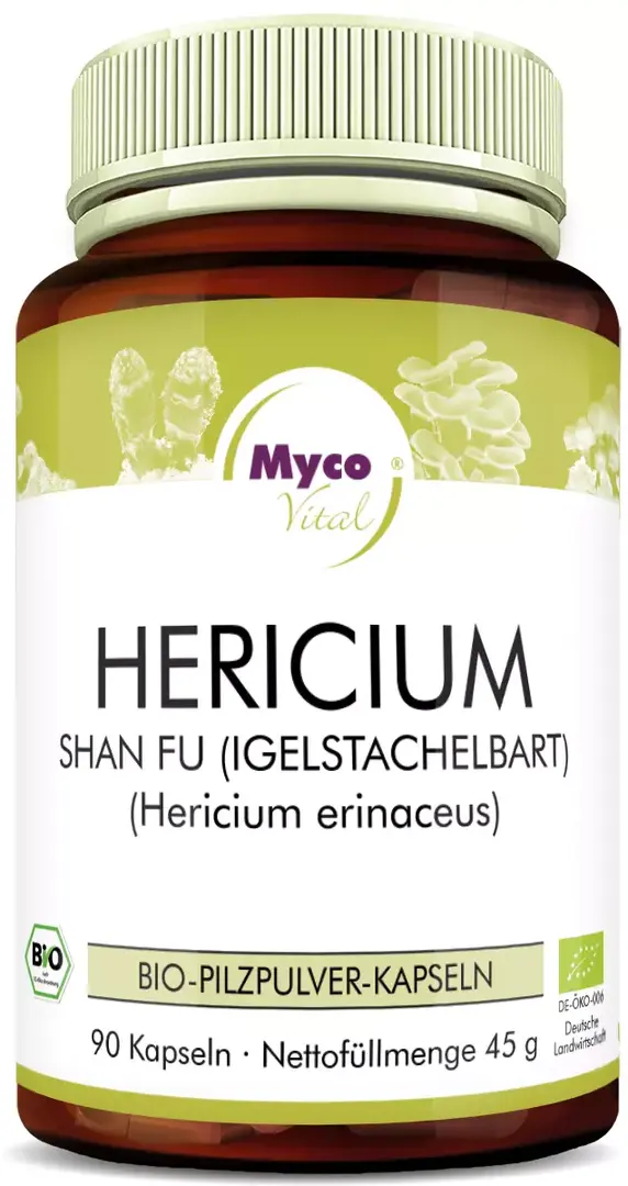 Hericium - Bio-Pilzpulverkapseln 90 Kps