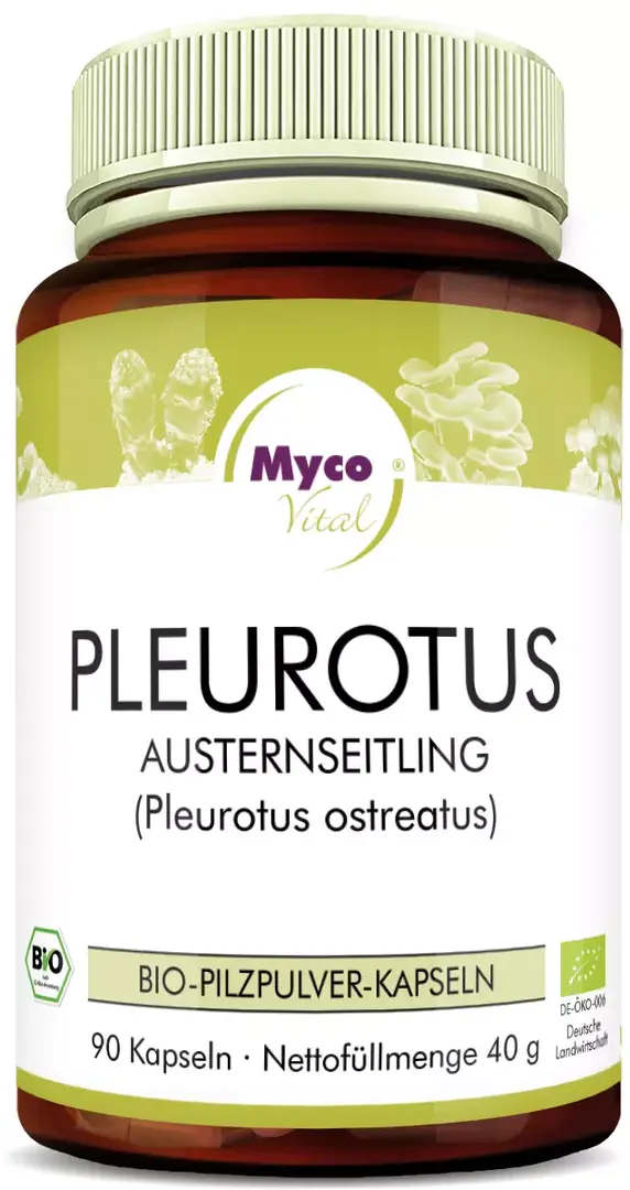 Pleurotus Bio-Pilzpulver-Kapseln 90 Kps
