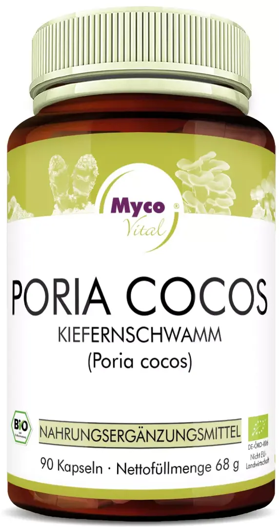 Poria Cocos Bio-Pilzpulver-Kapseln 90 Kps
